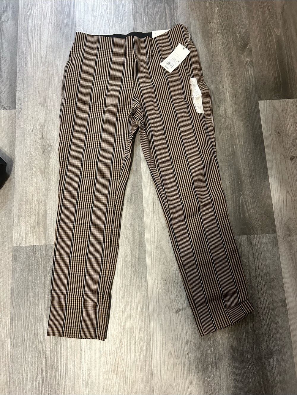 A New Day Black Plaid Chinos
